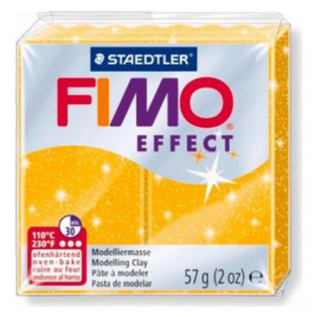 Πηλός Fimo "Effect" Glitter Gold 57gr 8020-112