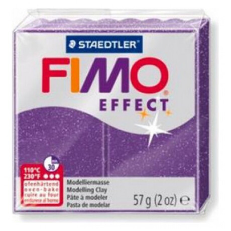 Πηλός Fimo "Effect" Glitter Purple 57gr 8020-602