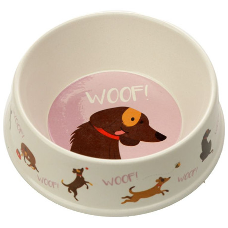 Bamboo Composite Pet Bowl 400ml Bambootique - Catch Patch Dog BAMB99 Bamboo Composite Pet Bowl 400ml Bambootique - Catch Patch Dog BAMB99