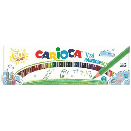 Ξυλομπογιές Carioca Tita Rainbow Set 50τμχ 42990
