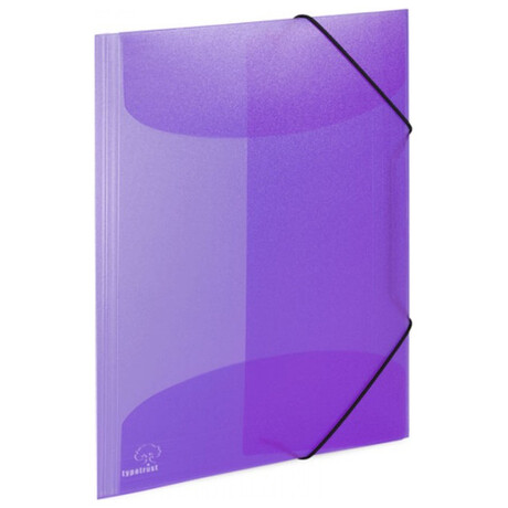 Ντοσιέ Με Λάστιχο Πλαστικό TYPOTRUST Α4 23x32 Μωβ