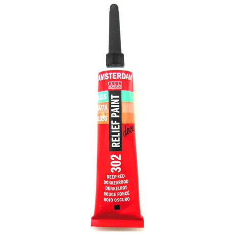 Περίγραμμα Amsterdam Relief Κόκκινο Νο302 20ml