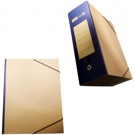 Κουτί Με Λάστιχο Οικολογικό 26x36 12εκ Ράχη Μπλε