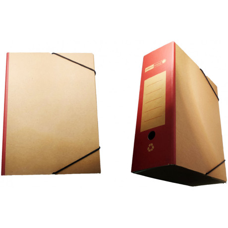 Κουτί Με Λάστιχο Οικολογικό 26x36 12εκ Ράχη Κόκκινο