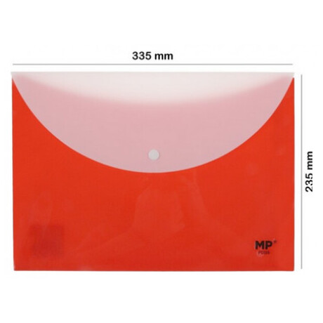 Φάκελος Κουμπί Α4 MP Bicolor Κόκκινο PC026