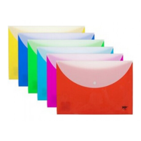 Φάκελος Κουμπί Α4 MP Bicolor Κόκκινο PC026