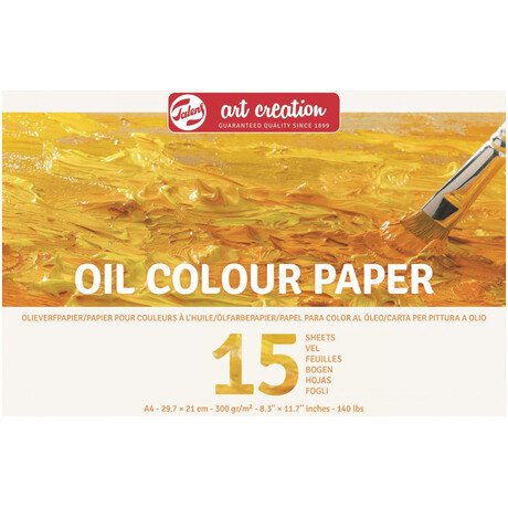 Μπλοκ Ζωγραφικής Talens Oil Colour Paper Α4 300gr 15 Φύλλα