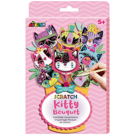 Arts & Crafts Scratch Bouquet - Kitty 60744