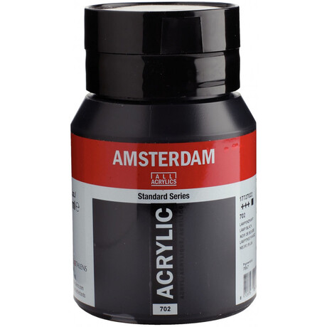 Χρώμα Ακρυλικό Amsterdam Talens 500ml Lamp Black 702