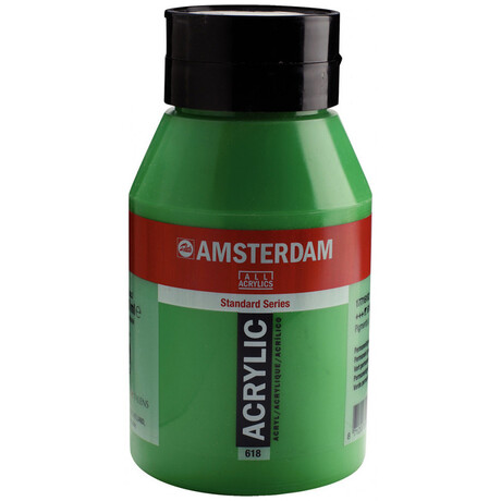 Χρώμα Ακρυλικό Amsterdam Talens 1000ml Permanent Green Light 618