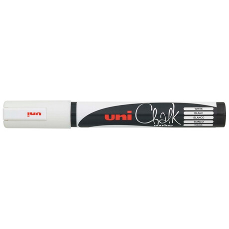 Μαρκαδόρος Υγρής Κιμωλίας Uni Chalk Marker PWE-5M White
