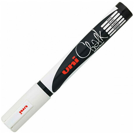 Μαρκαδόρος Υγρής Κιμωλίας Uni Chalk Marker PWE-5M White