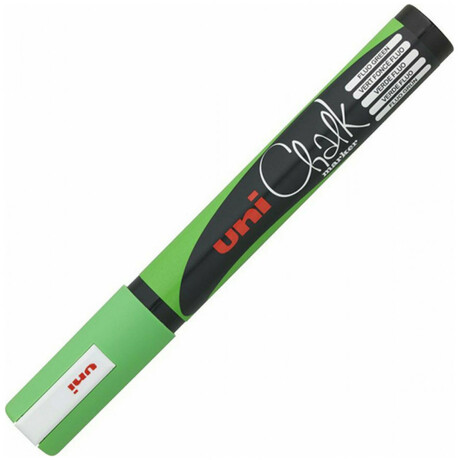 Μαρκαδόρος Υγρής Κιμωλίας Uni Chalk Marker PWE-5M Fluo Green