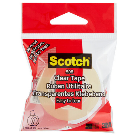 Σελοτέιπ - Κολλητική Ταινία Scotch 3M Clear Tape 508 19mmx33m