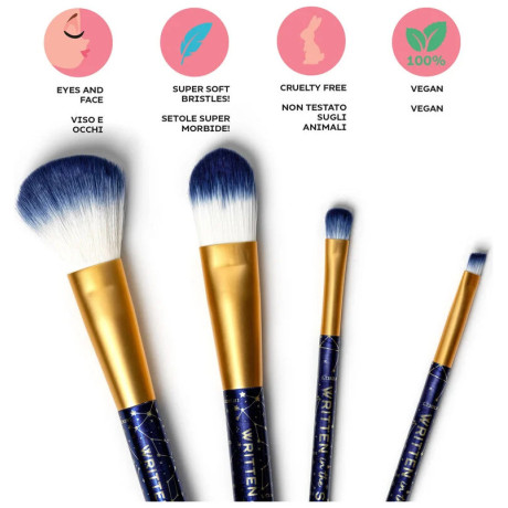 Σετ Πινέλα Μακιγιάζ Legami Oh My Glow! - Stars 4τμχ MUBS0001