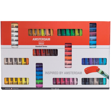 Σετ Ακρυλικά Χρώματα Royal Talens Amsterdam All Acrylics Standard 20ml 72τμχ