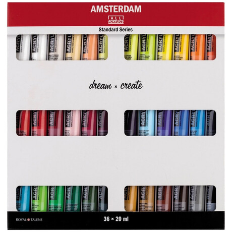 Σετ Ακρυλικά Χρώματα Royal Talens Amsterdam All Acrylics Standard 20ml 36τμχ