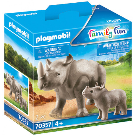 Playmobil Ρινόκερος Με Το Μικρό Του 70357