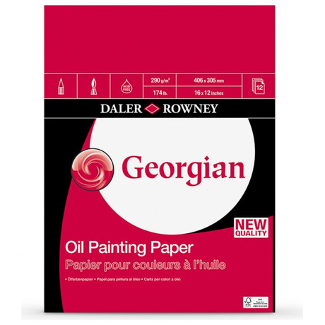 Μπλοκ Daler Rowney Georgian Oil Pad 290gr 40.6x30.5cm 12 Φύλλα 403612200