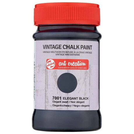 Χρώμα Κιμωλίας Art Creation Royal Talens Vintage Chalk Paint 100ml Elegant Black 7001