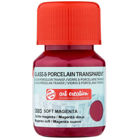 Χρώμα Glass & Porcelain Transparent Art Creation Royal Talens 30ml Soft Magenta 3503