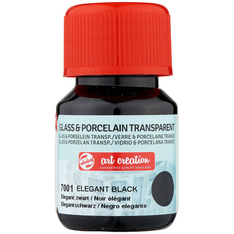 Χρώμα Glass & Porcelain Transparent Art Creation Royal Talens 30ml Elegant Black 7001