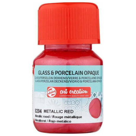 Χρώμα Glass & Porcelain Opaque Art Creation Royal Talens 30ml Metallic Red 8204