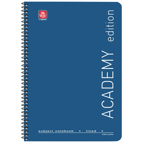 Τετράδιο Σπιράλ 4 Θεμ. Academy Β5 4524A Μπλε