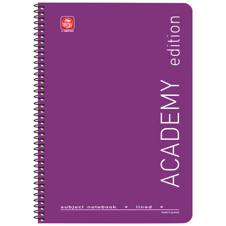 Τετράδιο Σπιράλ 4 Θεμ. Academy Α4 4534Α Μωβ