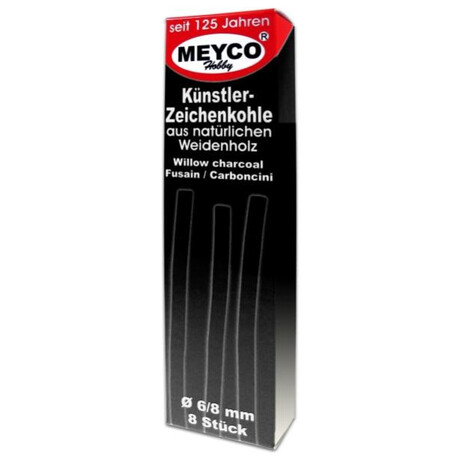 Κάρβουνα Ζωγραφικής Meyco 6-8mm 6 τεμάχια