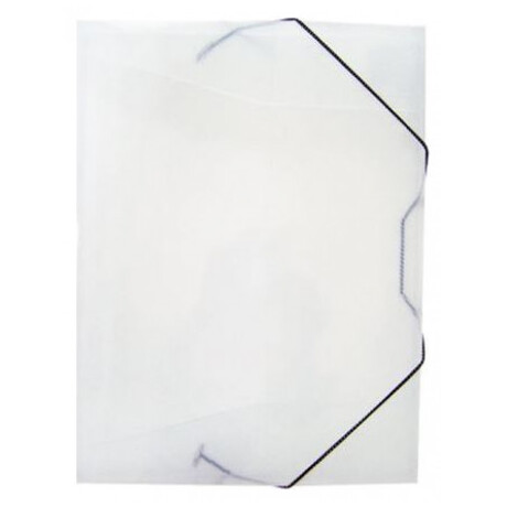 Κουτί Λάστιχο Πλαστικό 25x33x3cm Διάφανο Λευκό FR-840WHT