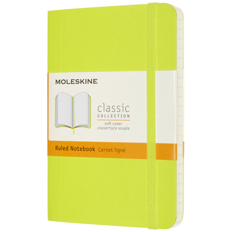 Moleskine Ruled Notebook Soft P Lemon Green