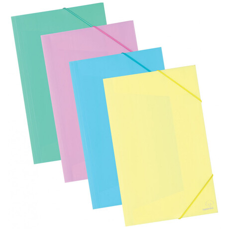 Ντοσιέ Λάστιχο Πλαστικό Typotrust A4 Pastel Μπλε