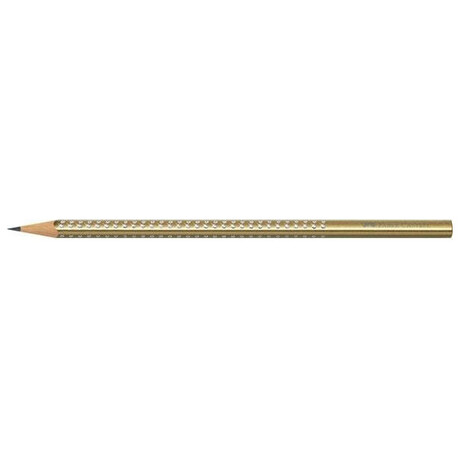Μολύβι B Faber Castell Grip Sparkle Περλέ Χρυσό 118214