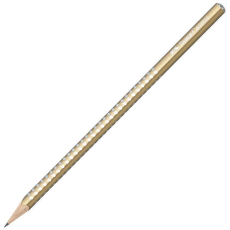 Μολύβι B Faber Castell Grip Sparkle Περλέ Χρυσό 118214