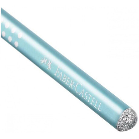 Μολύβι B Faber Castell Grip Sparkle Περλέ Τιρκουάζ 118205