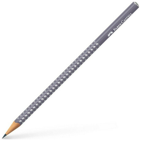 Μολύβι B Faber Castell Grip Sparkle Περλέ Γκρι 118235