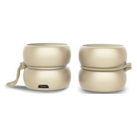 Φορητό Bluetooth Ηχείο Xoopar Yoyo Stereo Finger Speaker 6W & TWS Metallic Gold Set 2pcs
