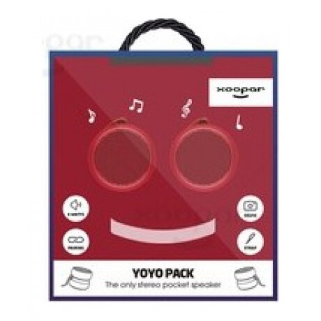 Φορητό Bluetooth Ηχείο Xoopar Yoyo Stereo Finger Speaker 6W & TWS Metallic Red Set 2pcs