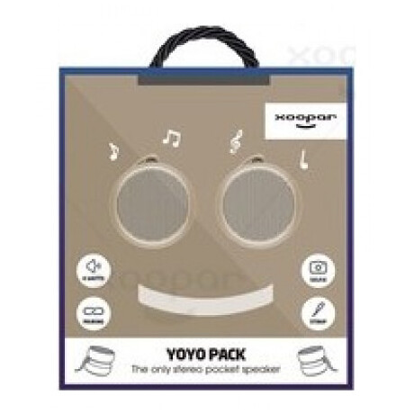 Φορητό Bluetooth Ηχείο Xoopar Yoyo Stereo Finger Speaker 6W & TWS Metallic Gold Set 2pcs