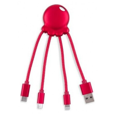 Καλώδιο Φόρτισης Xoopar Octopus Multi Usb Cable Red