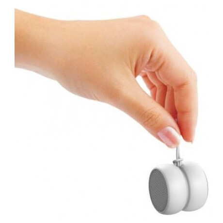 Φορητό Bluetooth Ηχείο Xoopar Yoyo Stereo Finger Speaker 6W & TWS Metallic White Set 2pcs