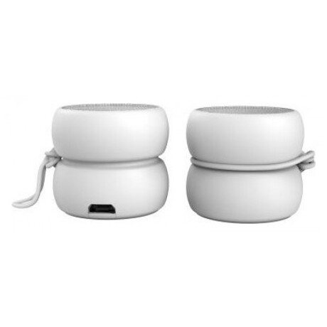 Φορητό Bluetooth Ηχείο Xoopar Yoyo Stereo Finger Speaker 6W & TWS Metallic White Set 2pcs