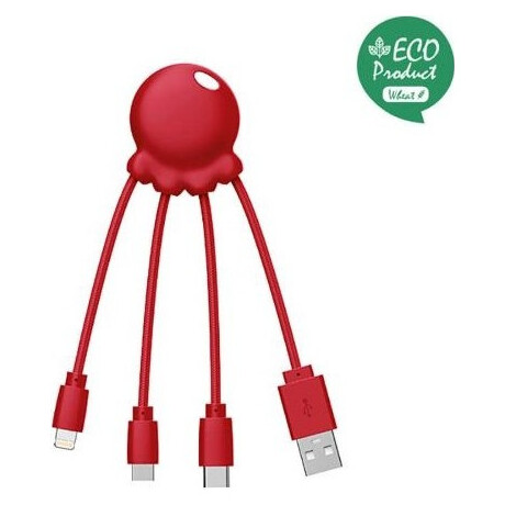 Καλώδιο Φόρτισης Xoopar Octopus Multi Usb Cable Red