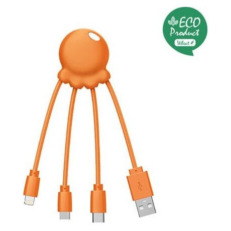 Καλώδιο Φόρτισης Xoopar Octopus Multi Usb Cable Orange