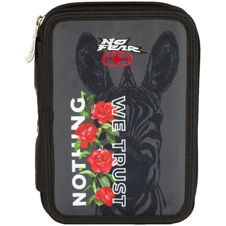 Κασετίνα Διπλή No Fear Rose Zebra 347-90100