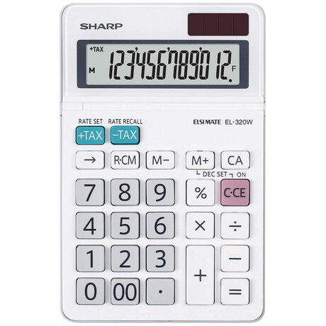 Αριθμομηχανή Sharp 12 Ψηφίων EL-320w