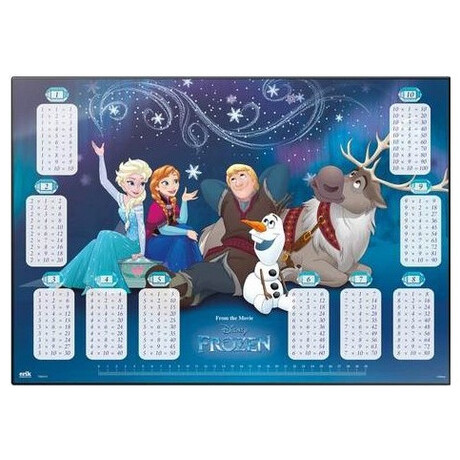 Σουμέν Γραφείου Deskmat Erik Mats Frozen Multiply Table 50x35cm TSEH270