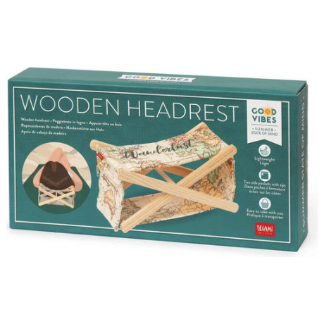 Ξύλινο Προσκέφαλο Legami Wooden Headrest Travel WHR0001