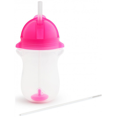 Κύπελλο με καλαμάκι Tip n Sip Tall Cup Munchkin 296ml Ροζ 12m+ 12462